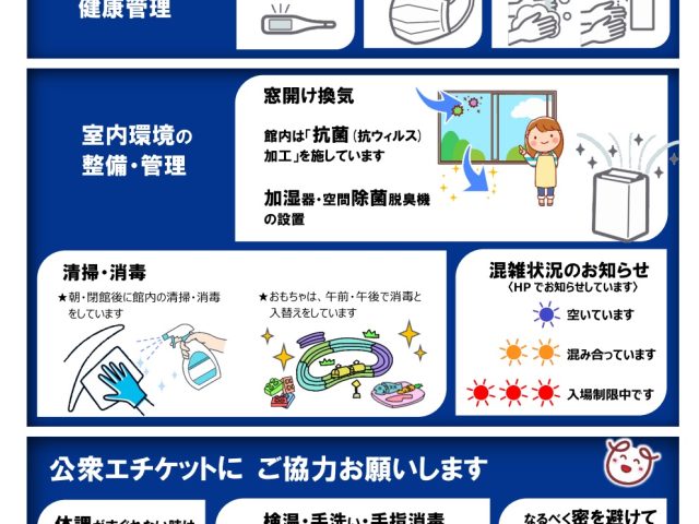 ひなたぼっこの感染症対策について 2023.3.14